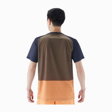 Yonex Sport-Tshirt Practice Colourblock 16745 (100% Polyester) 2025 olivebraun Herren